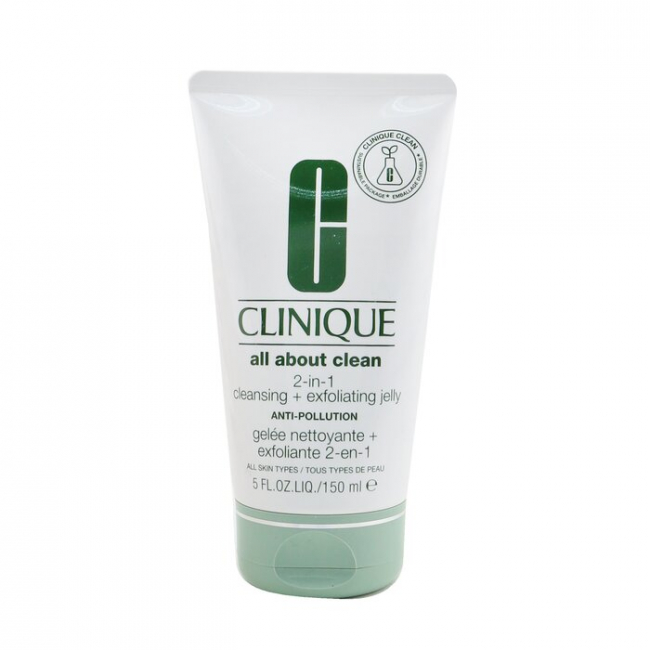 CLINIQUE ANTI-POLLUTION очищающее и отшелушивающее желе 2-в-1