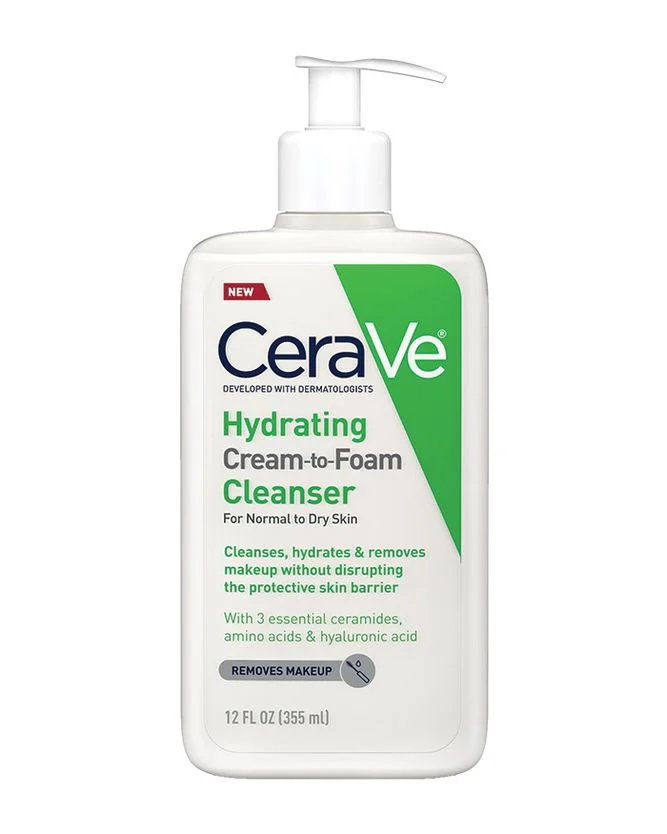 CeraVe Cream-to-Foam Cleanser увлажняющий очищающий крем-пенка
